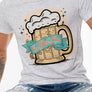 Cool Dad's Club Beer Father's Day Graphic Tee Round Neck Tshirt
