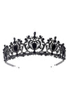 Harf Shaped Flower Bud Rhinestone Tiara