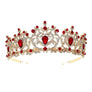 Harf Shaped Flower Bud Rhinestone Tiara