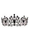 Harf Shaped Flower Bud Rhinestone Tiara