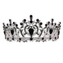 Harf Shaped Flower Bud Rhinestone Tiara
