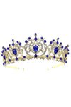 Harf Shaped Flower Bud Rhinestone Tiara