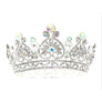 Flower Queen Theme Rhinestone Tiara Crown