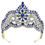 3 3/4 inch high Main Flower RhinestoneBridal Tiara
