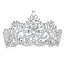 3 3/4 inch high Main Flower RhinestoneBridal Tiara