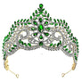 3 3/4 inch high Main Flower RhinestoneBridal Tiara