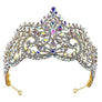 3 3/4 inch high Main Flower RhinestoneBridal Tiara
