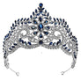 3 3/4 inch high Main Flower RhinestoneBridal Tiara