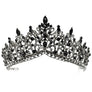 Rised V Bottom Rhinestone Tiara