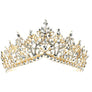 Rised V Bottom Rhinestone Tiara