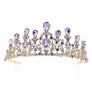Pear top lines Rhinestone Tiara