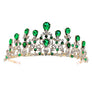 Pear top lines Rhinestone Tiara
