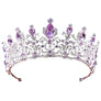 Flower HIgher Rhinestone Tiara