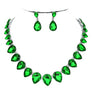 Pear Connection Crystal Necklace Set
