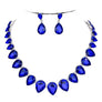 Pear Connection Crystal Necklace Set