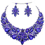 Floral Crystal Necklace Set