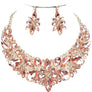 Floral Crystal Necklace Set