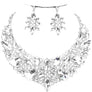 Floral Crystal Necklace Set