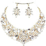 Floral Crystal Necklace Set
