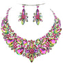 Floral Crystal Necklace Set