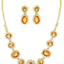 Oval Shape Rhinestone Princess set