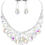 Multi Lines of Pear Necklace Set