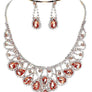 Multi Lines of Pear Necklace Set