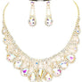 Multi Lines of Pear Necklace Set