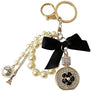 Perfume Pearls Handle Key Chain Bag Charm