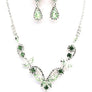 PROM Bridal wedding rhinestone necklace set
