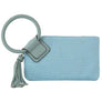 Canvas Cuff Handle Tassel Wristlet Clutch