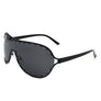 Oversize Rhinestone Fashion Aviator Sunglasses