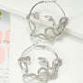 Snake hoop earrings