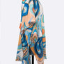 Swirly Print Light Weight Kimono Cardigan