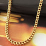 Real gold dipped braided chain necklace