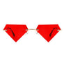 Rimless Triangle Diamond Party Tinted Sunglasses