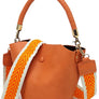 Fashion Bucket Crossbody Bag with Guitar Strap