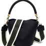 Fashion Bucket Crossbody Bag with Guitar Strap