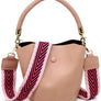 Fashion Bucket Crossbody Bag with Guitar Strap
