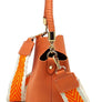 Fashion Bucket Crossbody Bag with Guitar Strap