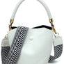 Fashion Bucket Crossbody Bag with Guitar Strap