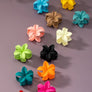 Bright color Hawaiian flower hair claw clip