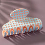 checker pattern hair claw clip
