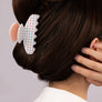 checker pattern hair claw clip