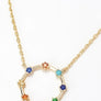 Star circle pendant necklace