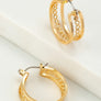 cutout wide hoop earrings