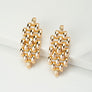 Watch band style post earrings