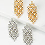 Watch band style post earrings
