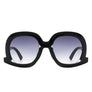 Women Round Oversize Geometric Fashion Sunglasses