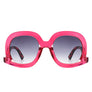 Women Round Oversize Geometric Fashion Sunglasses